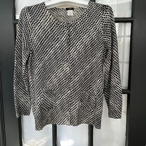 J. Crew merino dot pattern cardigan 🌸